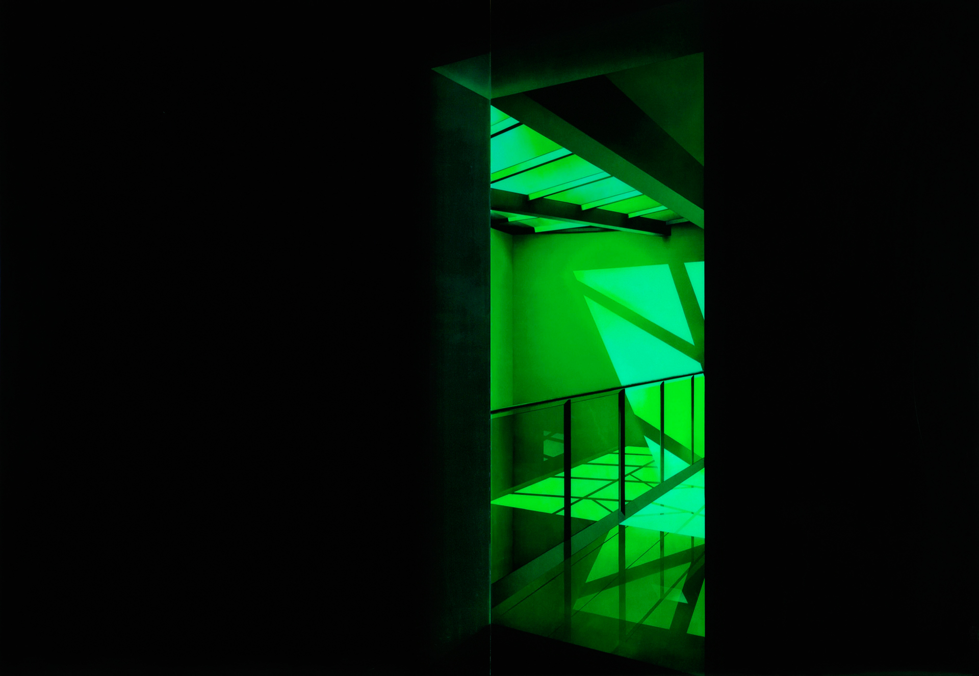 4- De la serie Escenografías de la memoria: la lógica de una obsesión. Díptico, técnica mixta sobre tabla, 125X380 cm, 2008