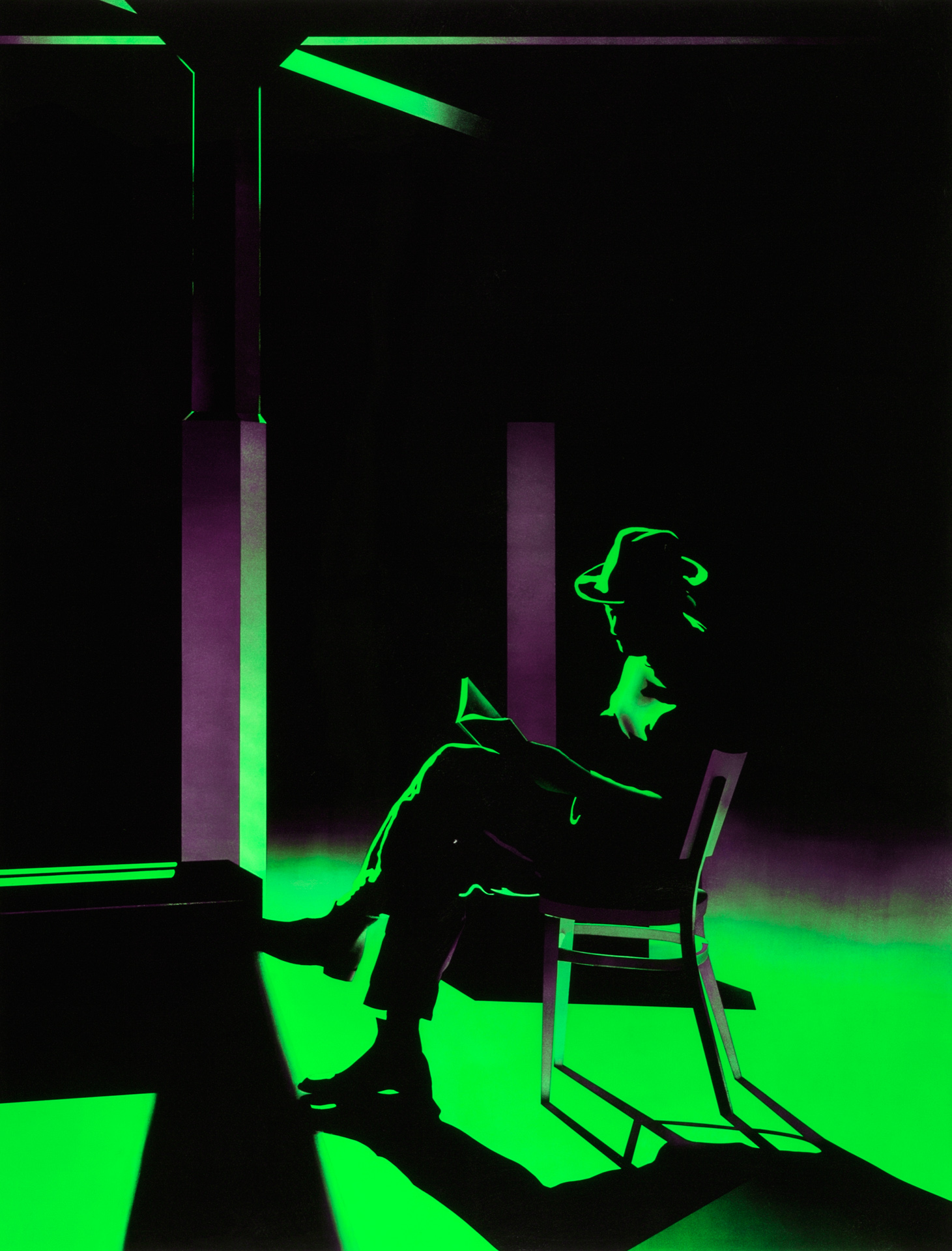 15- De lo visible y lo invisible (a Encarna). Tríptico, técnica mixta sobre tabla, 195X450 cm, 2008