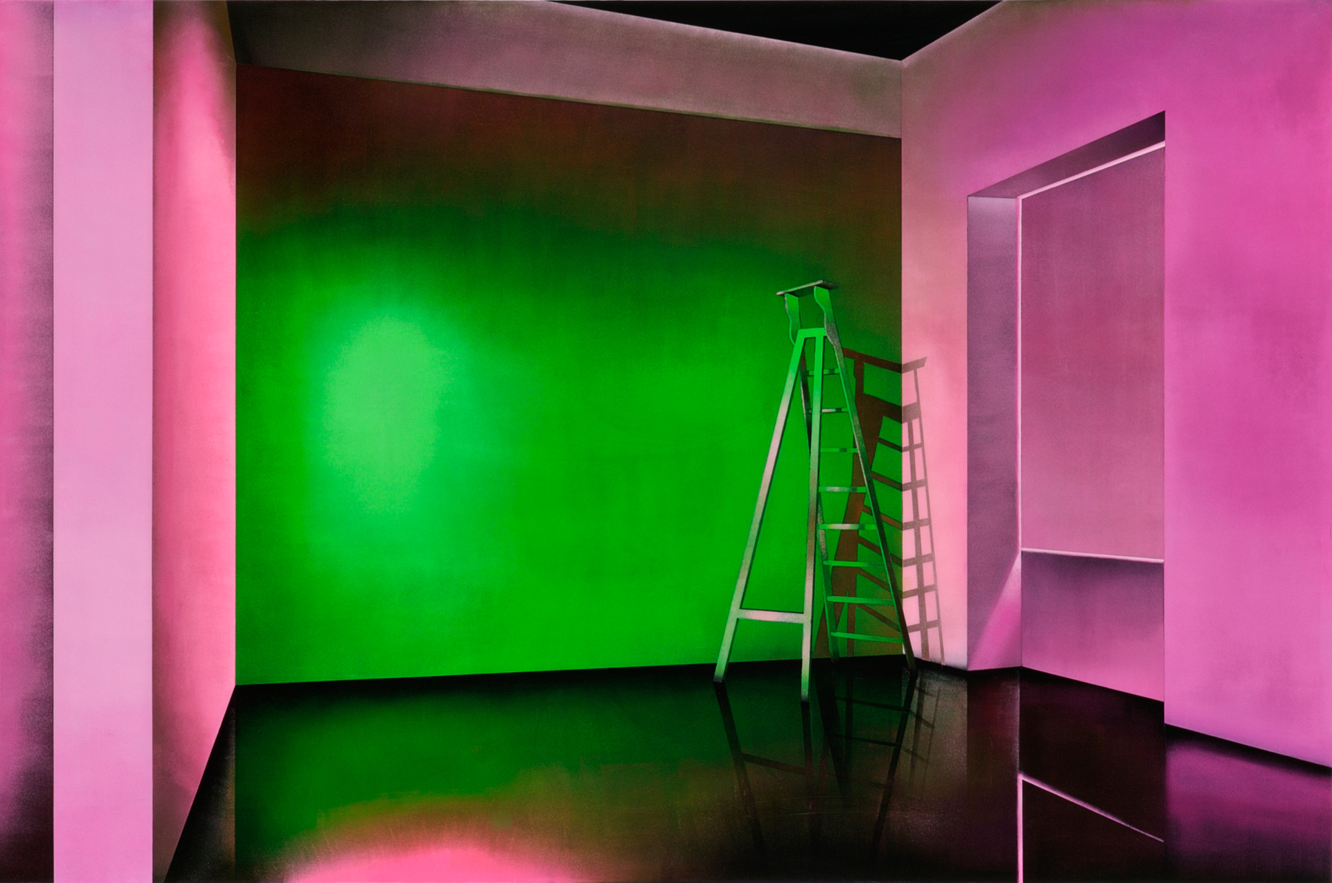 11- El tejedor de sueños II. Técnica mixta sobre tabla, 195X150 cm, 2008
